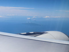 チャイナエアラインCI 107便から見た伊豆七島