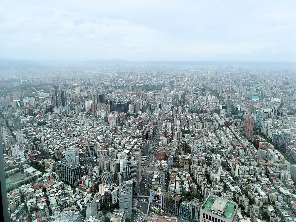 台北１０１から見た景色