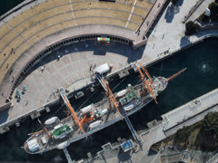 ランドマークタワーから見た日本丸