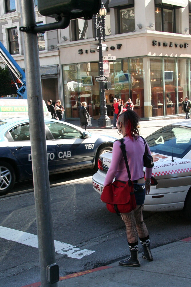 ユニオンスクエア前の信号にて