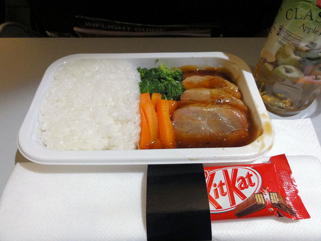 10月29日　機内食　1回目