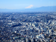 みなとみらいジオラマ　富士山