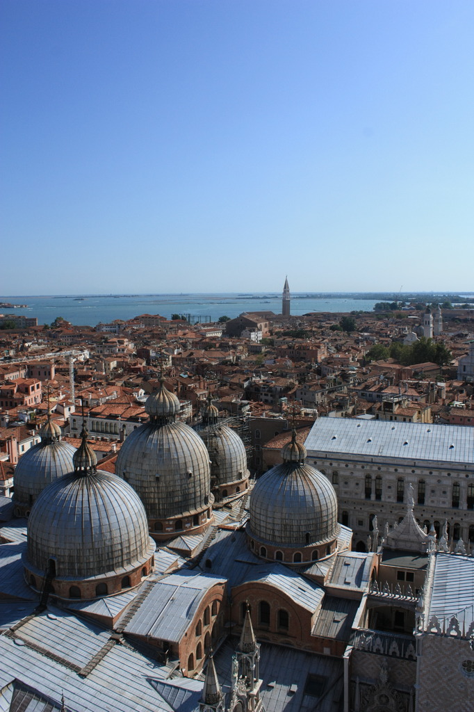 ヴェネチアの大鐘楼からの風景