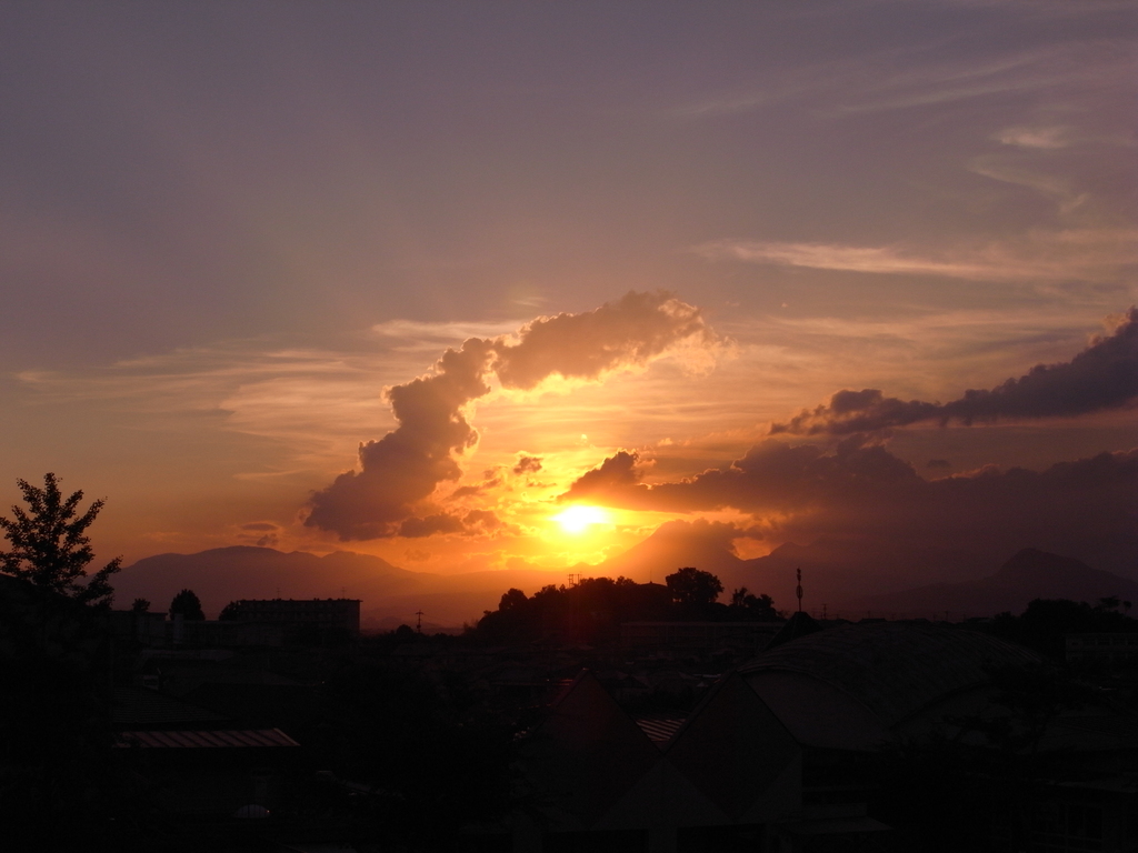 夏の夕景