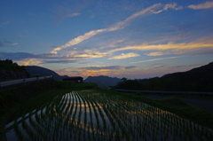 梅雨晴れ間夕景