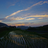 梅雨晴れ間夕景