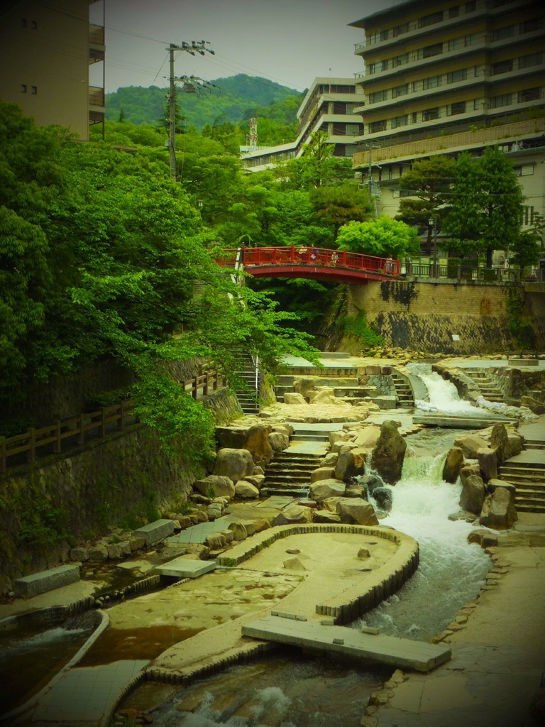 五月 有馬温泉にて