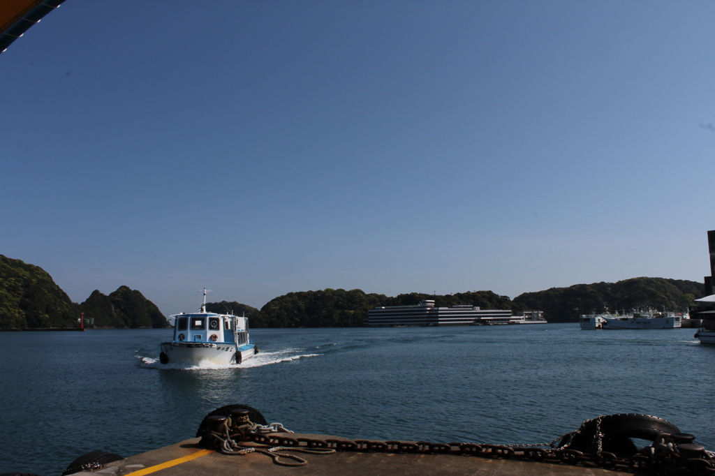 ホテル中の島からのお迎え