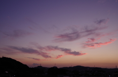ピンクの雲、現る