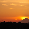 夕焼け富士山