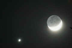 月と金星ランデブー