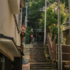 熊野神社への坂道