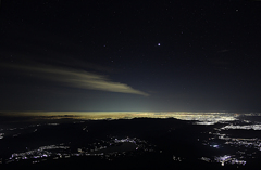 山頂の夜景