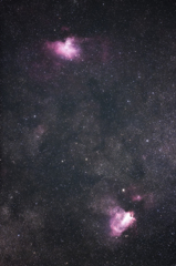 オメガ星雲付近
