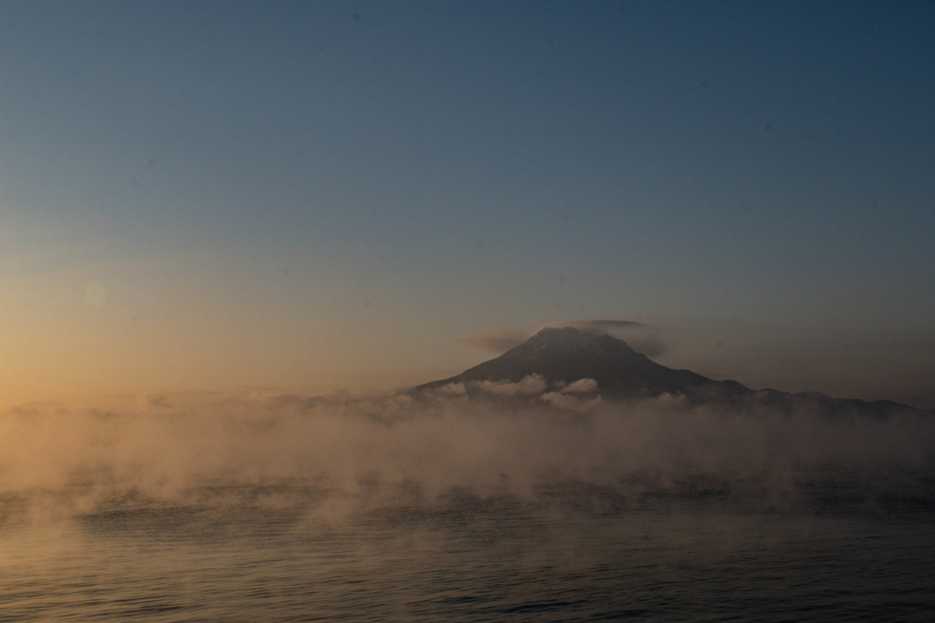 気嵐と桜島１