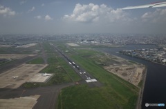 羽田上空から