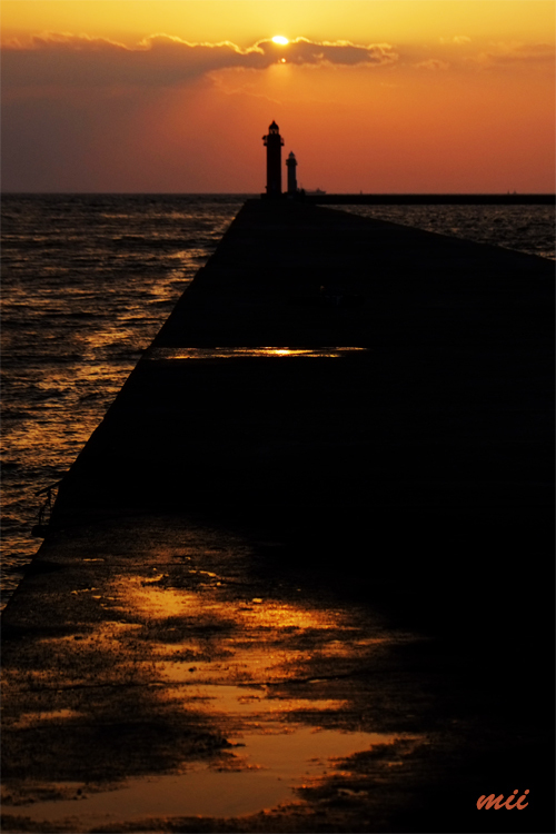 夕暮れ