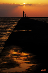 夕暮れ