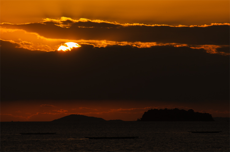 夕日