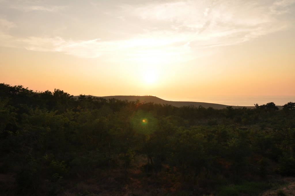 砂丘の夕暮れ