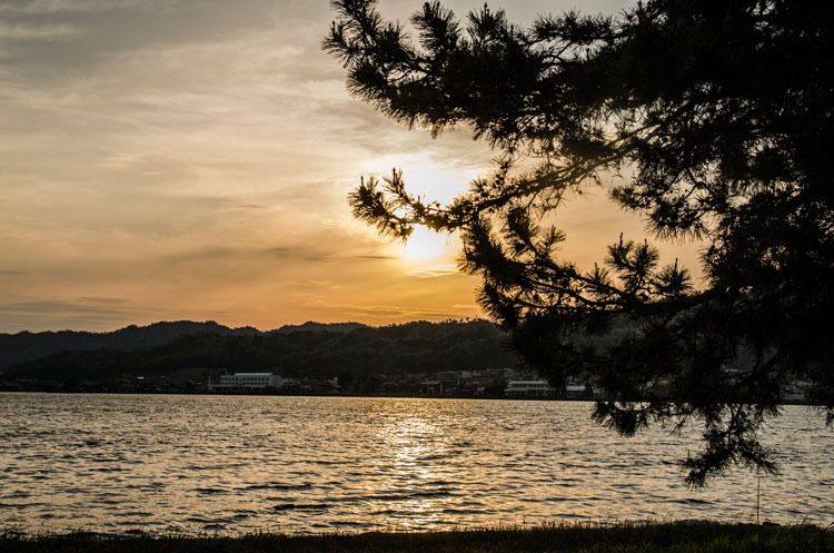 天橋立　夕暮れ