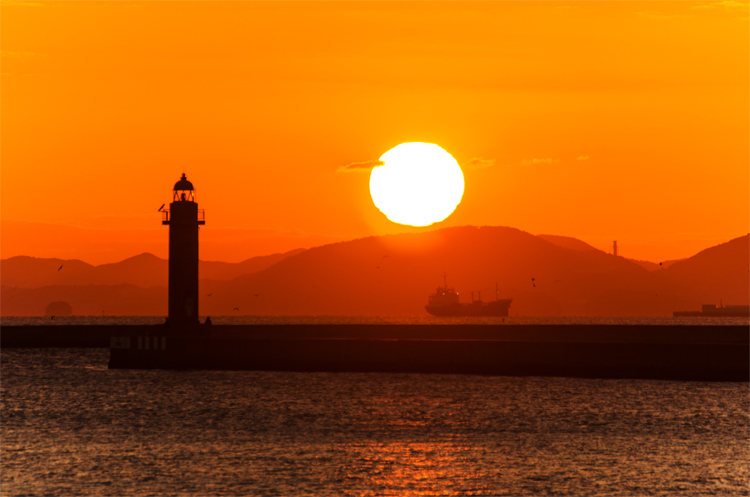 夕陽　2014.10.7