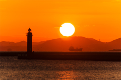 夕陽　2014.10.7