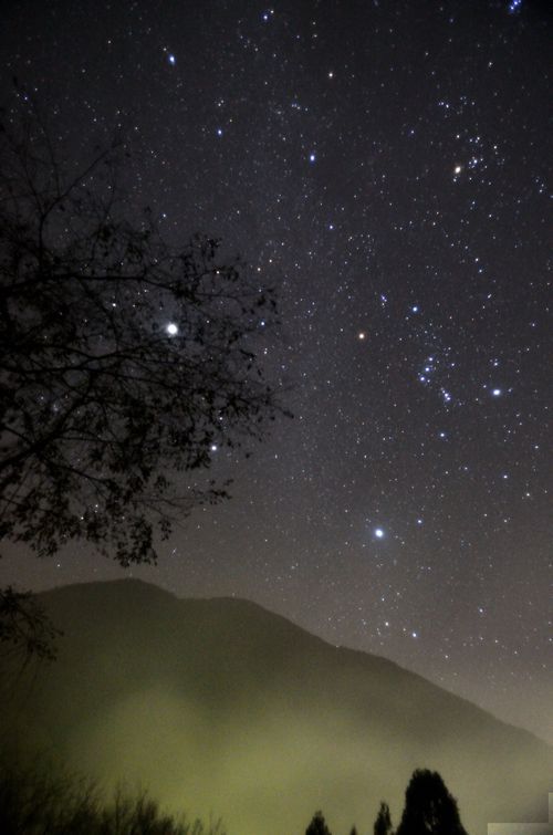 霧の上の星