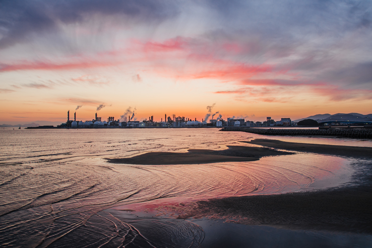 夕暮れ