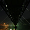 夜のつり橋