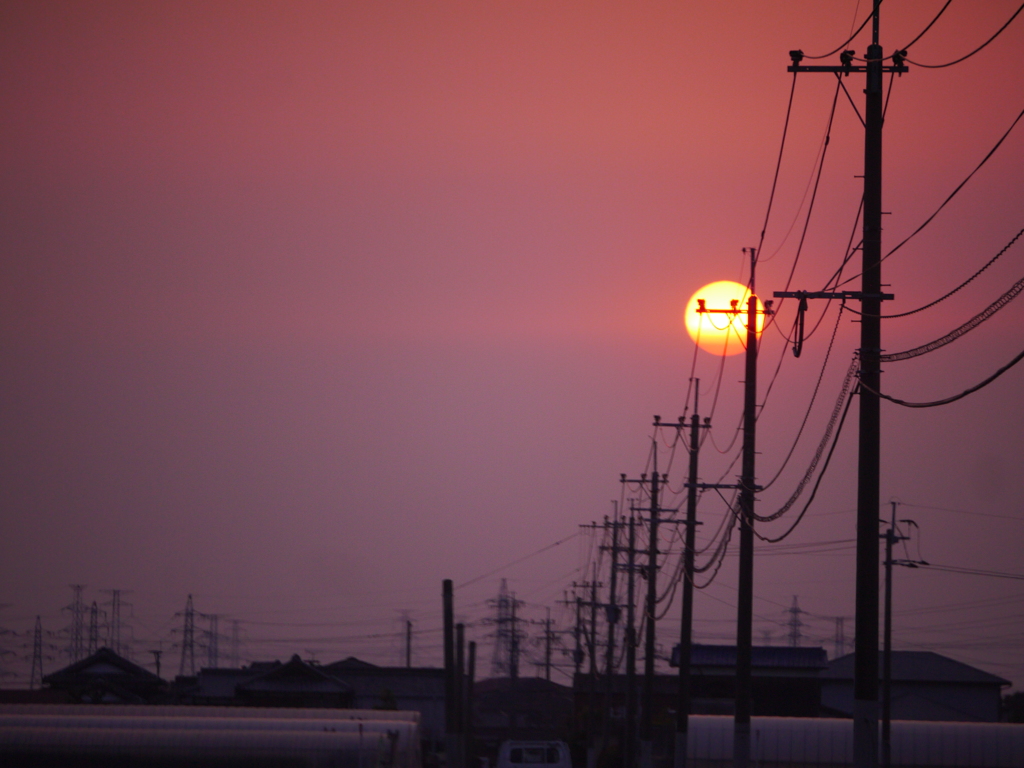 夕暮れ