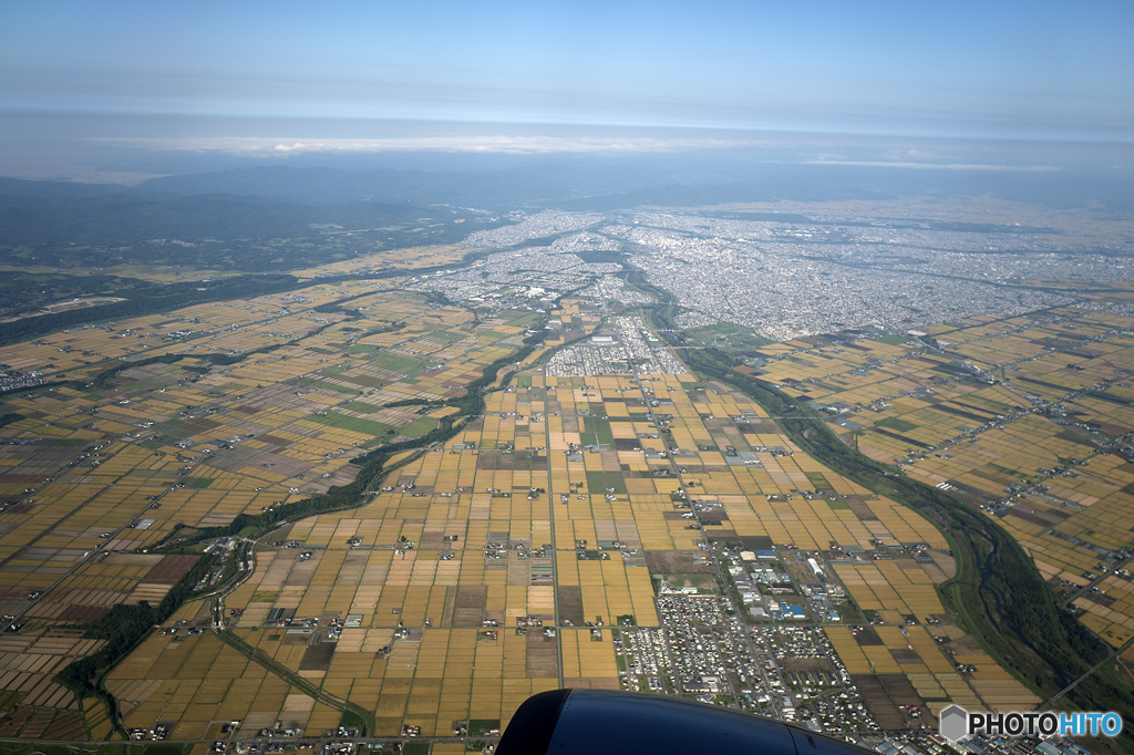 旭川付近上空