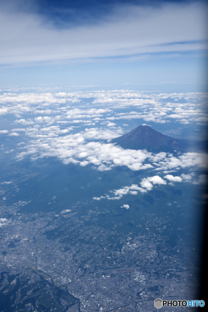 富士山上空