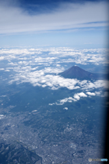 富士山上空