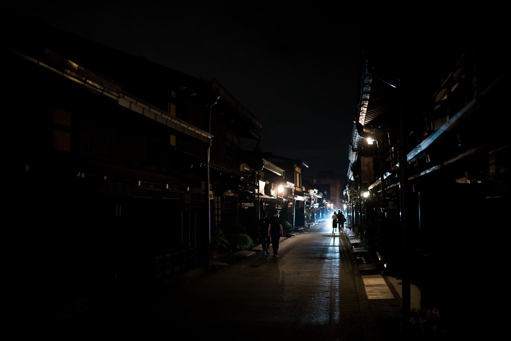高山 夜の町並み3