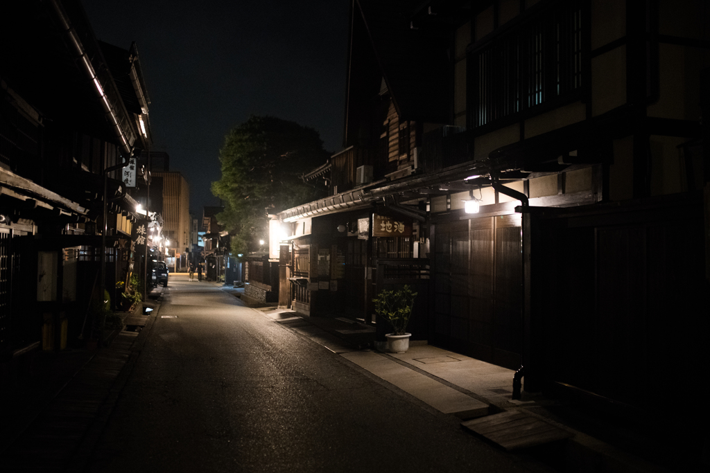 高山 夜の町並み4