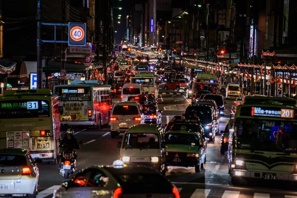 秋の京都は大渋滞2