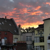 Düsseldorf　朝焼け