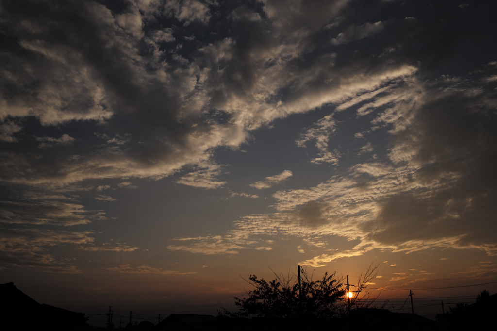 暮れ行く空