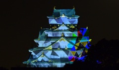 大阪城3Dマッピング2