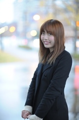 小雨を嫌って