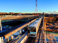 無人駅にて