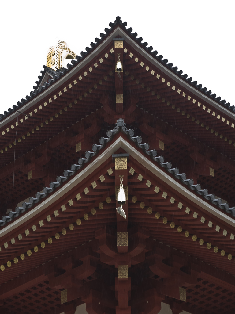 雨の大極殿