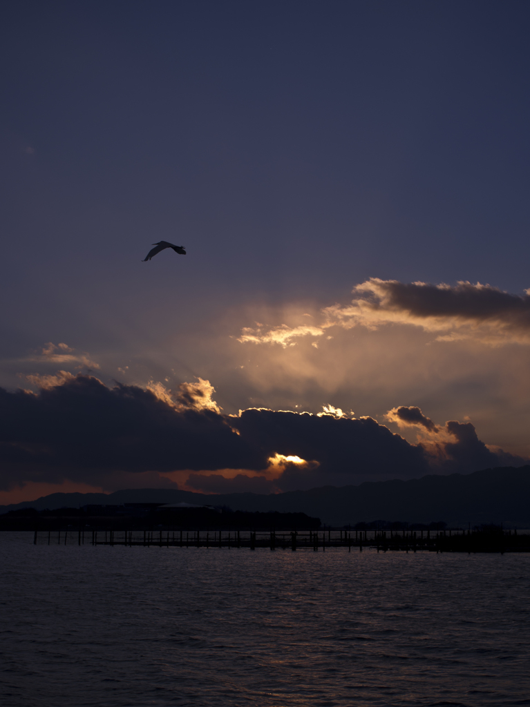 琵琶湖夕景
