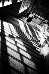 Stairs, Shadows, and Students