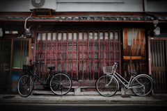 町家と自転車