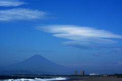 レンズ雲と富士山２