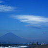 レンズ雲と富士山２