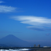 レンズ雲と富士山２