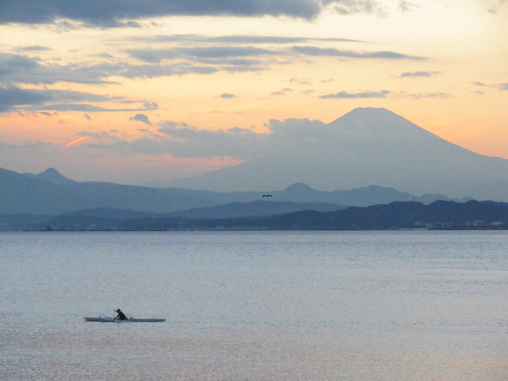 優しいいろの夕焼け